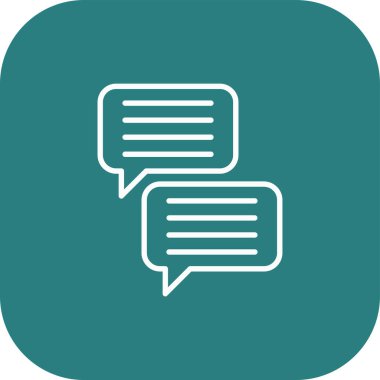 vektör sohbet web simgesi