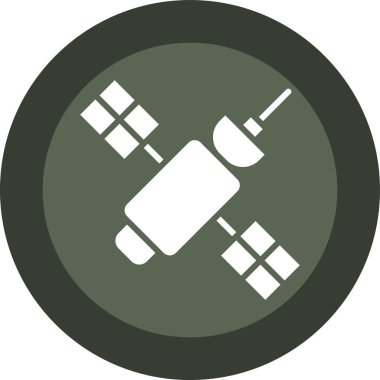 Uydu. Web simgesi basit illüstrasyon