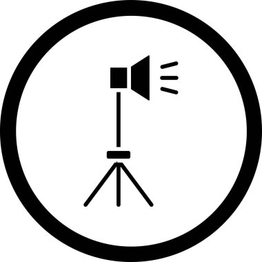 Sinema simgesinin vektör illüstrasyonu