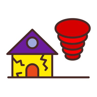 Enerji tasarruflu vektör illüstrasyon tasarımı olan ev