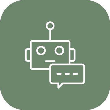 Robot simgesinin vektör illüstrasyonu