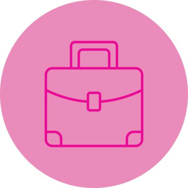 Çanta. Web simgesi basit illüstrasyon