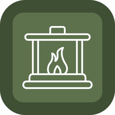 Ateş ikonu. düz dizayn biçimi 10