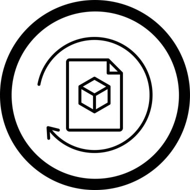 beyaz arkaplanda izole edilmiş kutu simgesi ve vektör illüstrasyonu