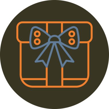 Hediye. Web simgesi basit illüstrasyon
