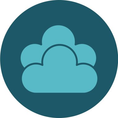 Bulut simgesi vektör illüstrasyonu