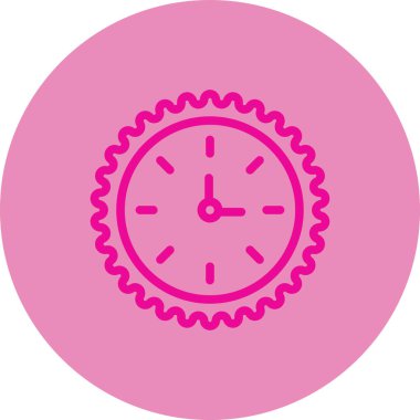 Modern saat simgesinin vektör illüstrasyonu