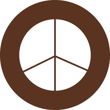 Siyah arkaplan ile barış sembolü