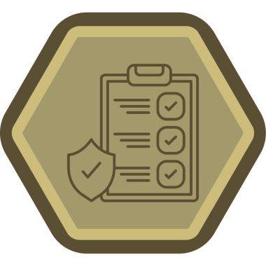 Simge, vektör illüstrasyonunu kontrol et