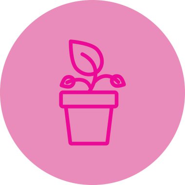 bitki simgesi vektör illüstrasyonu