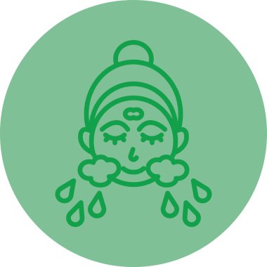 Düz stil Çin Yeni Yıl simgesi