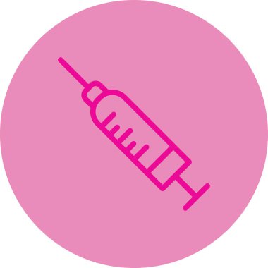 Şırınga vektör simgesi modern tasarım illüstrasyonu