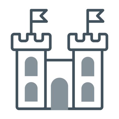 kale vektör simgesi, düzenlenebilir vuruş