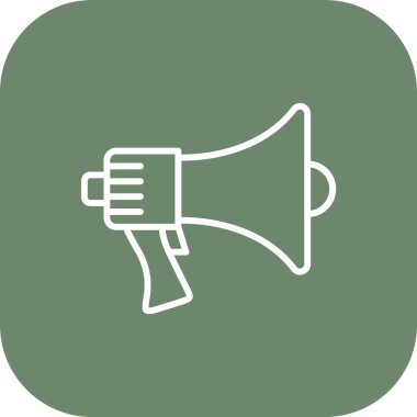 Duyuru simgesinin vektör illüstrasyon tasarımı