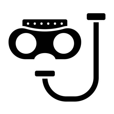 Maske. Web simgesi basit illüstrasyon