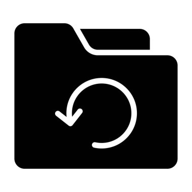 klasör simgesi vektörü. düz simge sembolü.