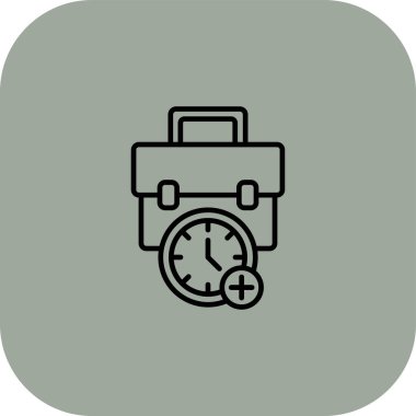 zaman simgesi, vektör illüstrasyonu