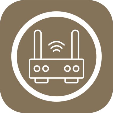 soyut arkaplanda kablosuz simge izole edildi