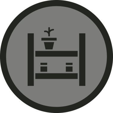 Bitki simgesinin vektör illüstrasyonu