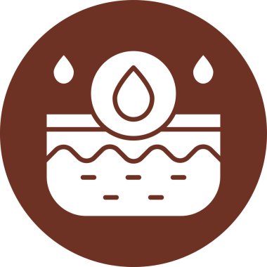 Moda tarzında izole edilmiş su damlası simgesi