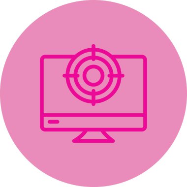 seo modern simgesinin vektör illüstrasyonu