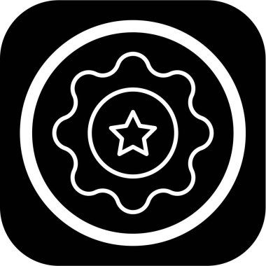 Seo ve teknoloji simgesinin vektör illüstrasyonu