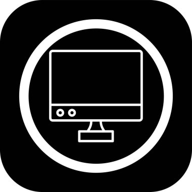 vektör lcd simgesi illüstrasyonu