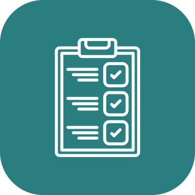 Yapılacaklar listesi simgesi soyut bir grupta izole edildi