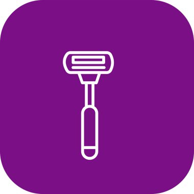 Benzersiz saç jölesi vektör simgesi