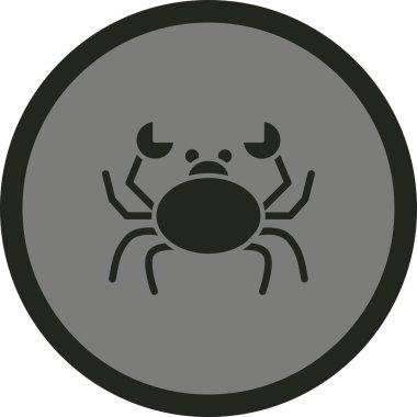 Örümcek simgesinin vektör illüstrasyonu