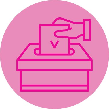 Oylama simgesinin vektör illüstrasyonu