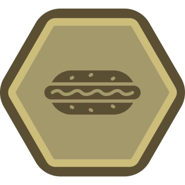 Yemek. Web simgesi basit illüstrasyon