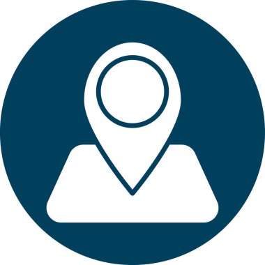 vektör konumu düz simge sembolü