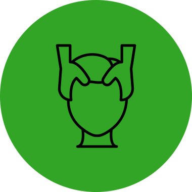 Beyaz arkaplanda izole edilmiş daire biçiminde kupa simgesi.