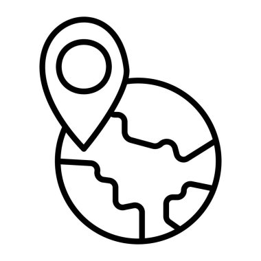 GPS konum simgesi. beyaz arkaplanda izole edilmiş ana konum imleci vektör simgesi web tasarımı