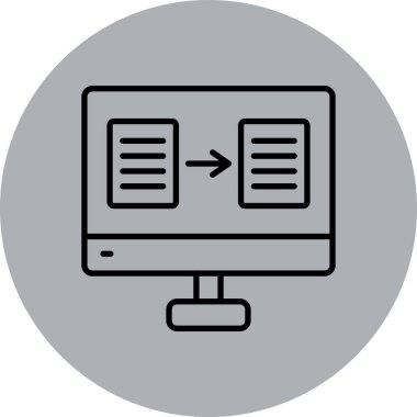 Tarayıcı. Web simgesi basit illüstrasyon