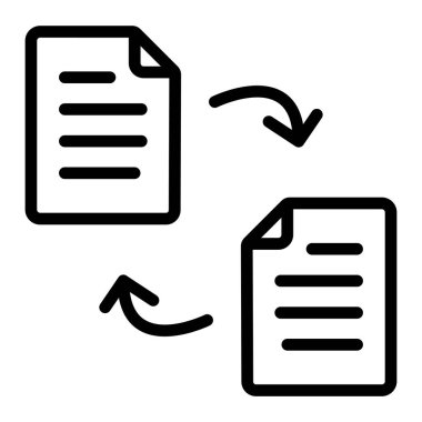 dosya paylaşım satırı vektör illüstrasyonu