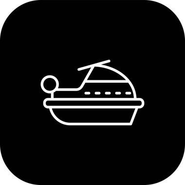 Bir geminin vektör simgesi, gemi