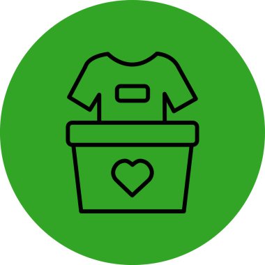 shirt simgesi vektör illüstrasyonu