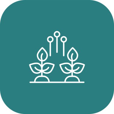 Bahçe simgesinin vektör illüstrasyonu