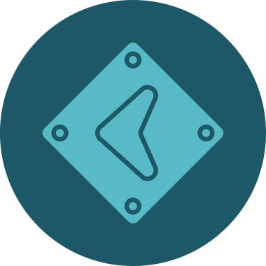 Bir b eksikliği simgesinin vektör çizimi