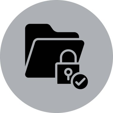 Kilit. Web simgesi basit illüstrasyon