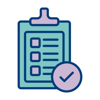 Pano kontrol listesi vektör illüstrasyonu