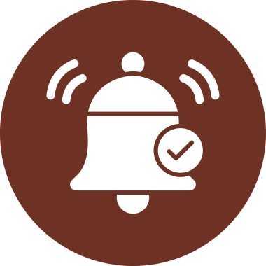 Alarm çanı simgesi vektör çizimi