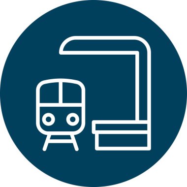 tren simgesi vektör illüstrasyonu