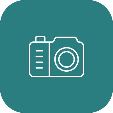 Kamera simgesi, vektör illüstrasyonu