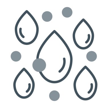 damla simgesi, vektör illüstrasyonu