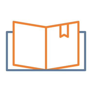 kitap simgesi vektör illüstrasyonu