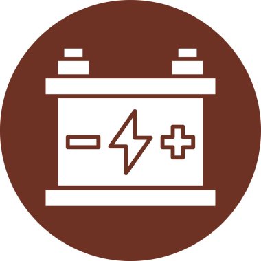 Pil simgesinin vektör illüstrasyonu