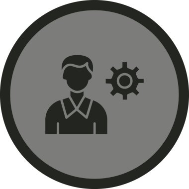 dişli simgesinin vektör illüstrasyonu